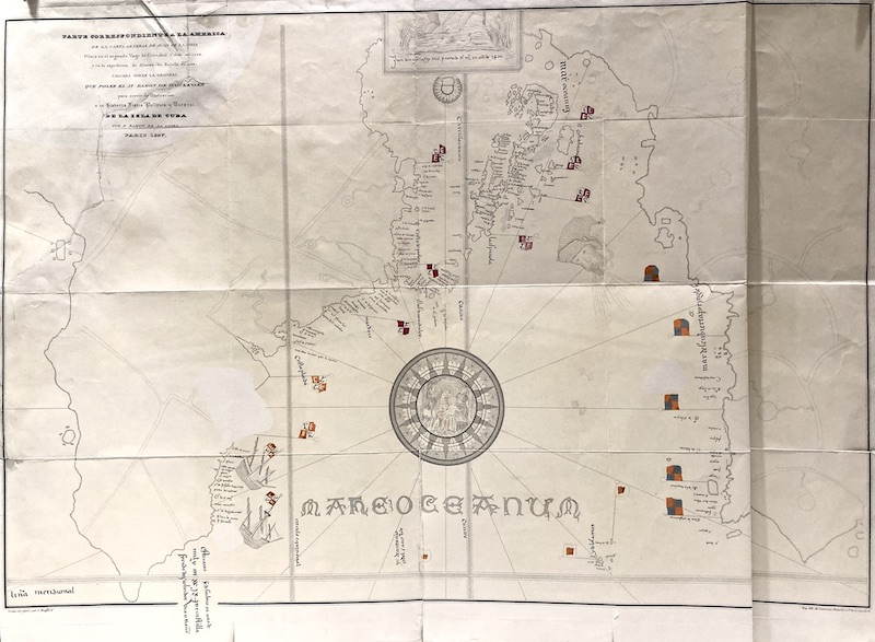 Parte correspondiente a la América de la carta general de Juan de la Cosa ... Para servir de Ilustración a la Historia Física, Política y Natural de la Isla de Cuba